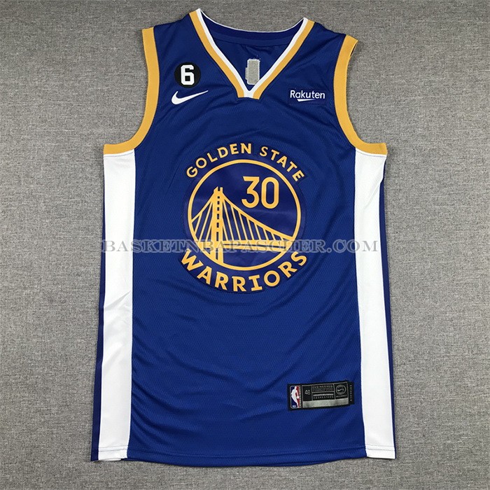 Maillot Golden State Warriors Stephen Curry NO 30 Icon 2022-23 Bleu